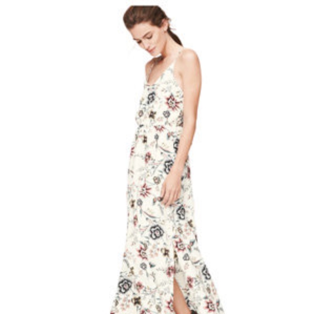 LOFT Wallpaper Floral Maxi Dress